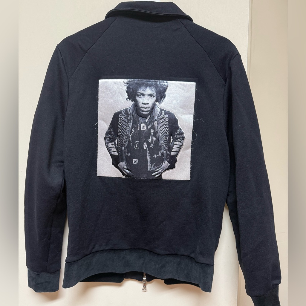 Limitato Men’s Jimi Hendrix Black Cotton Zip Jacket Sz Medium
